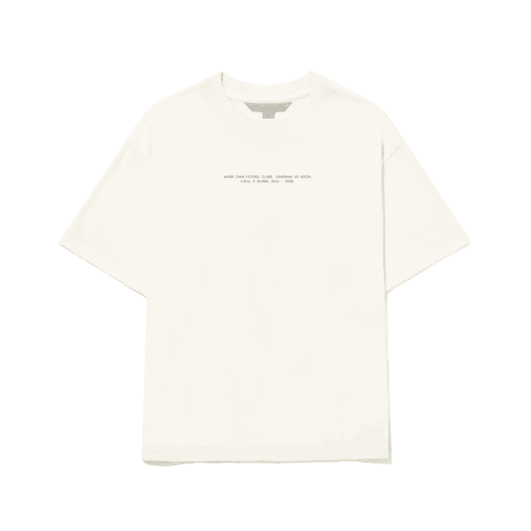 CAMISETA BARRA CREW VÁRZEA OFF WHITE