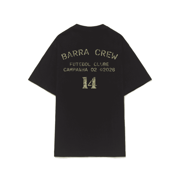 CAMISETA BARRA CREW BFC PRETA