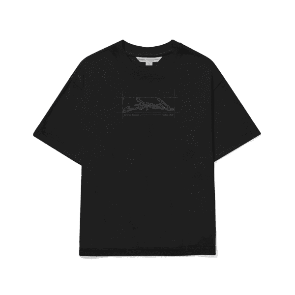 CAMISETA BARRA CREW CROQUI PRETA