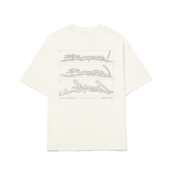 CAMISETA BARRA CREW CROQUI OFF WHITE
