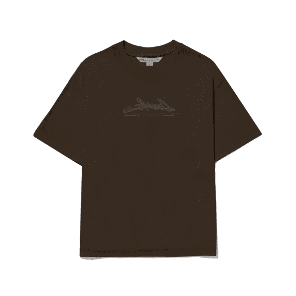 CAMISETA BARRA CREW CROQUI MARROM