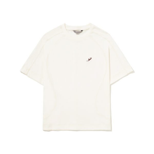 CAMISETA BARRA CREW RECORTADA B GARÇA OFF WHITE