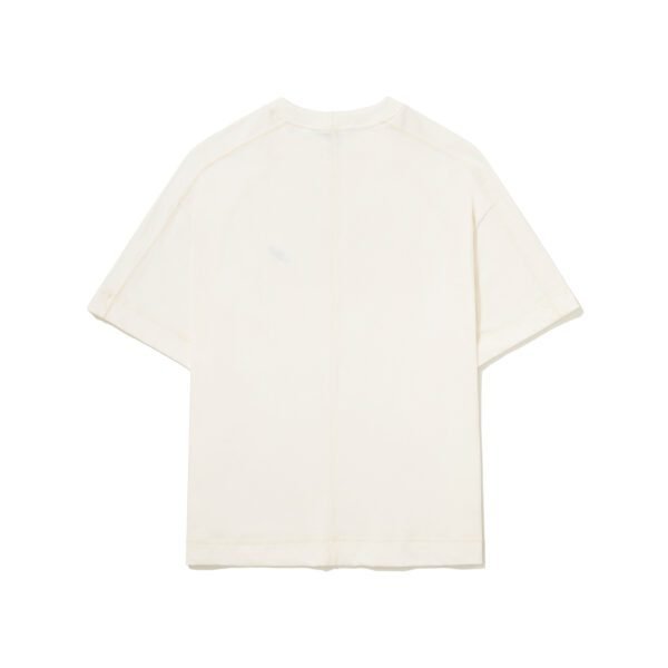CAMISETA BARRA CREW RECORTADA B GARÇA OFF WHITE