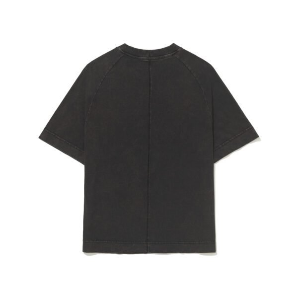 CAMISETA BARRA CREW RAGLAN MARMORIZADA B REFLEXO PRETA
