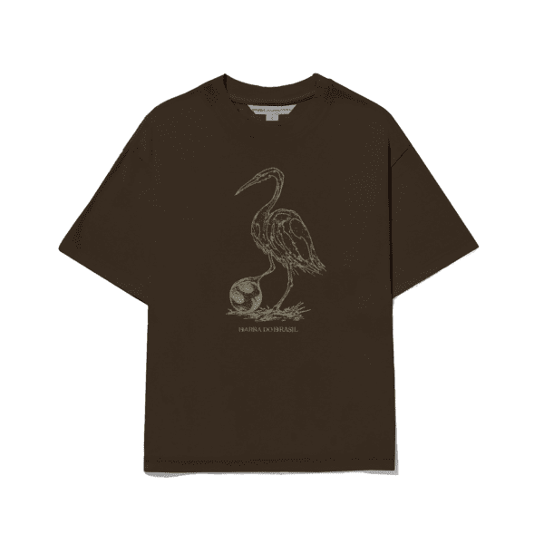 CAMISETA BARRA CREW NATIVA MARROM
