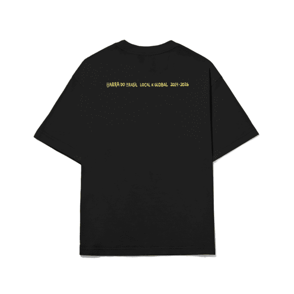 CAMISETA BARRA CREW ICONOGRAFIA PRETA