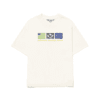 CAMISETA BARRA CREW ICONOGRAFIA OFF WHITE