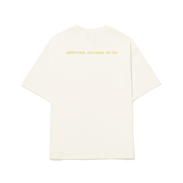 CAMISETA BARRA CREW ICONOGRAFIA OFF WHITE