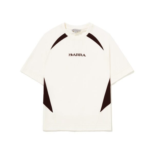 CAMISETA BARRA CREW RECORTADA BARRA REMIX OFF WHITE