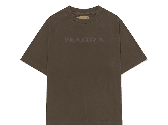 IMG_4033 CAMISETA BARRA CREW BARRA LOGO REMIX MARROM ESTONADA