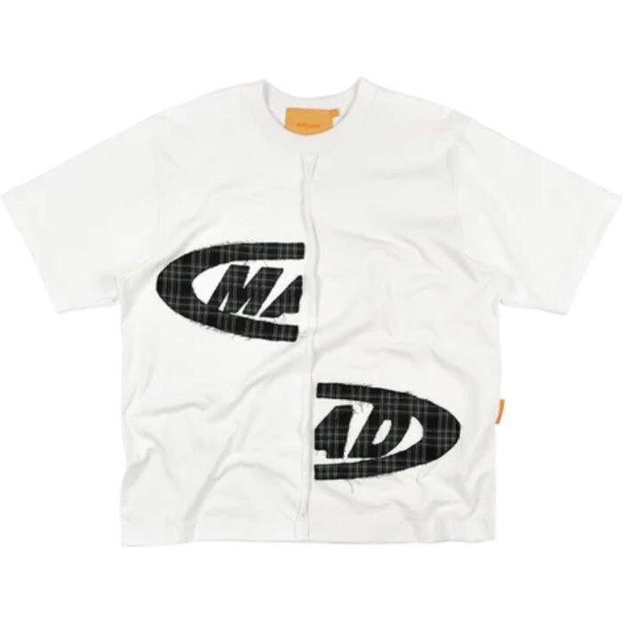 CAMISETA MAD PORTAL BORADADO XADREZ OFF WHITE