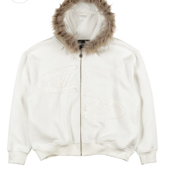 MOLETOM MAD PORTAL BORDADO PELINHO OFF WHITE