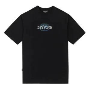 ENCODED T-SHIRT IN BLACK DISTURB