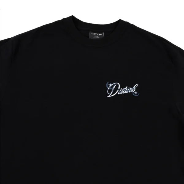 T-SHIRT AIRBRUSH PRETA DISTURB