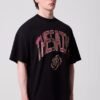 T-SHIRT THESAINT OVERSIZED TIME MACHINE BLACK
