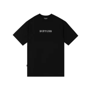 T- SHIRT STUDDET LOGO PRETA DISTURB