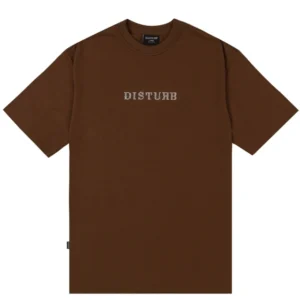 T-SHIRT STUDDET LOGO BROWN