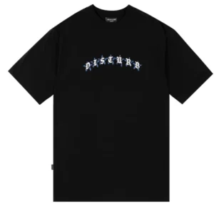 T-SHIRT LOGO STAR PRETA DISTURB