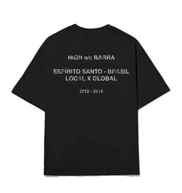 CAMISETA BARRA CREW "ESPÍRITO SANTO" PRETA