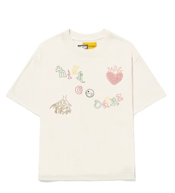 CAMISETA BARRA CREW "ICONOGRAFIA" OFF WHITE