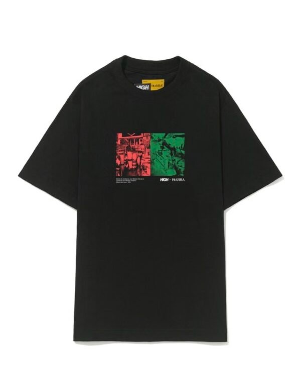 CAMISETA BARRA CREW "ATELIÊ" PRETA