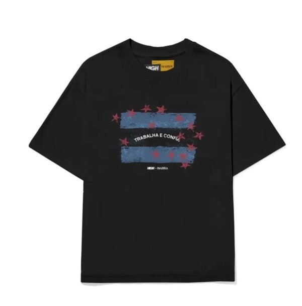 CAMISETA BARRA CREW "ESPÍRITO SANTO" PRETA