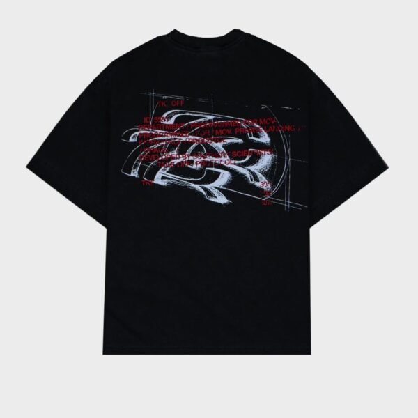 Sketch Black Boxy Tee