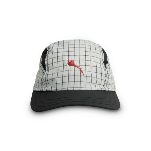 CLASS 3 PANEL SPORT HAT DYNAMIC PLAID WHITE