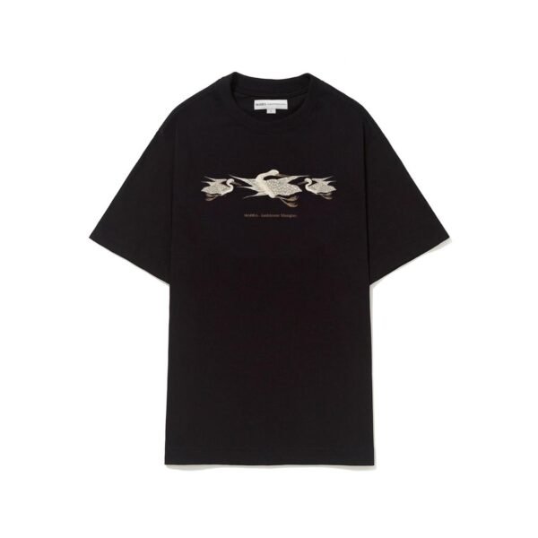 CAMISETA BARRA CREW "GARÇAS" PRETA