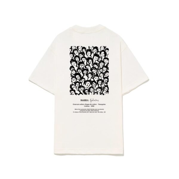 CAMISETA BARRA CREW "NÃO EXISTE ARTE SEM PÚBLICO" OFF WHITE