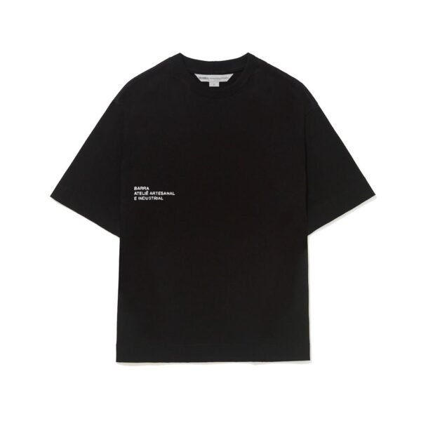 CAMISETA BARRA CREW "CONSTELAÇÃO ATELIÊ" PRETA
