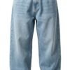 Calça Jeans Baggy Azul Clara Clássica