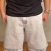 Jorts Stoned Cinza Claro