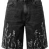 Jorts Stoned Black Destroyed