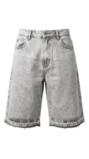 Jorts Stoned Cinza Claro