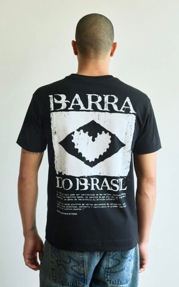 CAMISETA BARRA CREW "BARRA DO BRASIL" PRETA