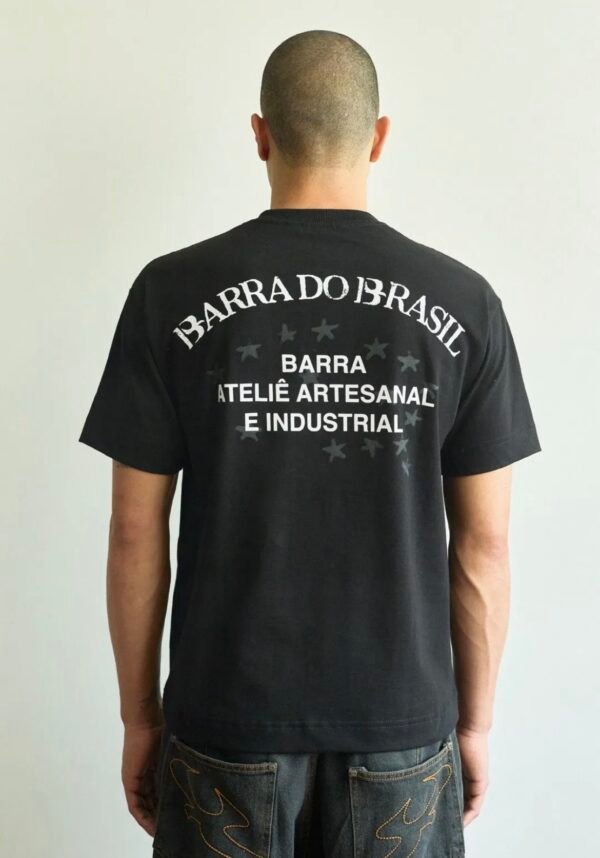 CAMISETA BARRA CREW "CONSTELAÇÃO ATELIÊ" PRETA