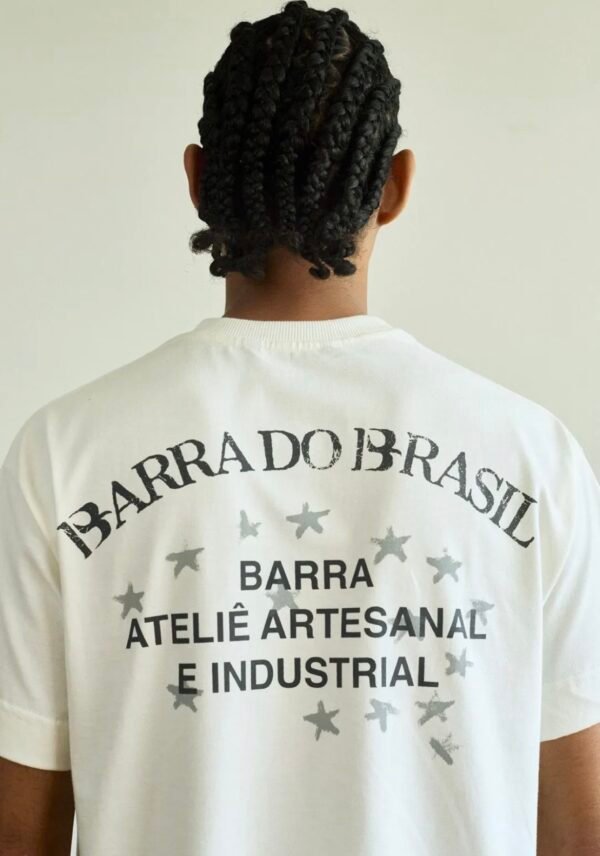 CAMISETA BARRA CREW "CONSTELAÇÃO ATELIÊ" OFF WHITE
