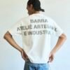 CAMISETA BARRA CREW "ATELIÊ ARTESANAL E INDUSTRIAL" OFF WHITE