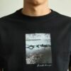 CAMISETA BARRA CREW "AMBIENTE MANGUE" PRETA