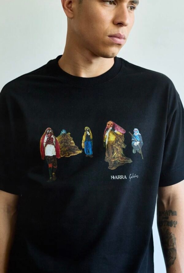 CAMISETA BARRA CREW "MASCARADOS" PRETA