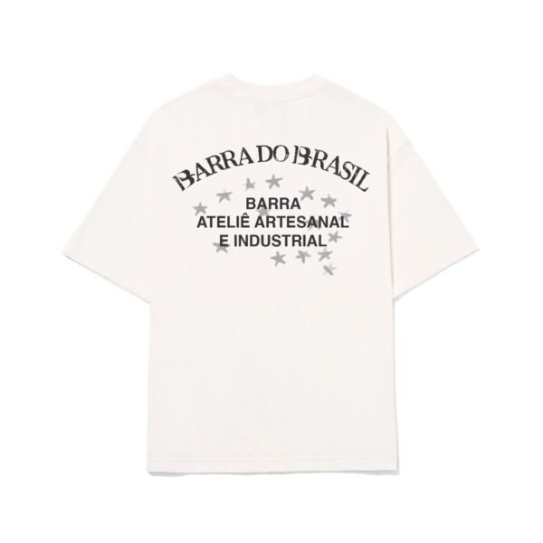 CAMISETA BARRA CREW "CONSTELAÇÃO ATELIÊ" OFF WHITE