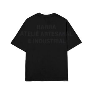 ec109732-dc3e-492d-b0c8-2f383fdc7393 CAMISETA BARRA CREW "ATELIÊ ARTESANAL E INDUSTRIAL" PRETA