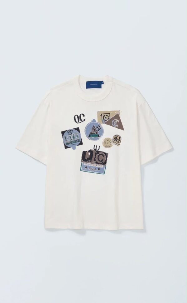 T-SHIRT STAMPS BOXY OFF WHITE
